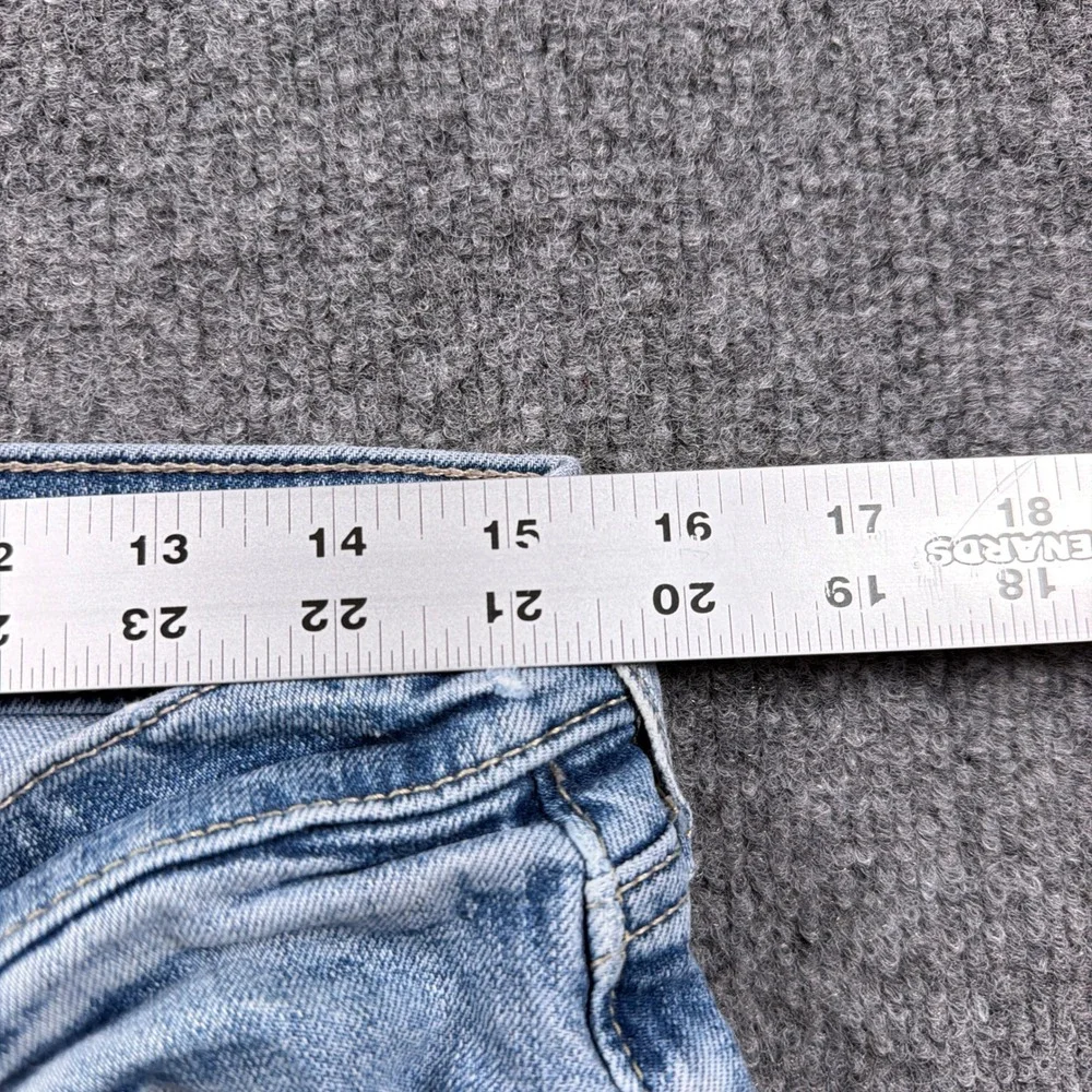 Abercrombie & Fitch Skinny Jeans Taper Mens 31x28 Light Blue Stretch Denim